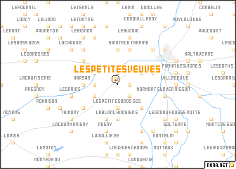 map of Les Petites Veuves