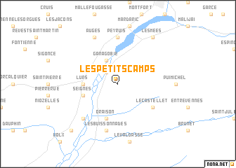 map of Les Petits Camps