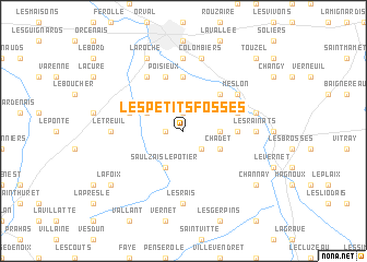 map of Les Petits Fossés