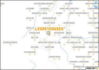 map of Les Peyrouses