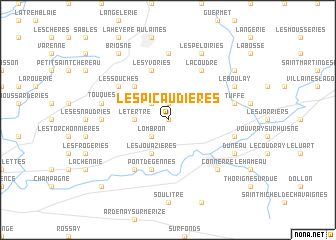 map of Les Picaudières