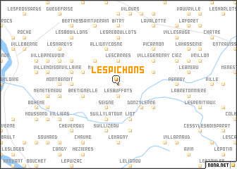 map of Les Pichons