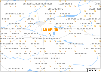 map of Les Pins