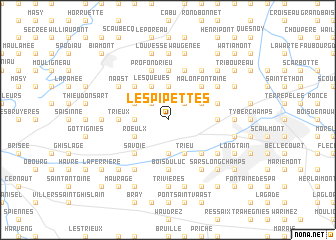 map of Les Pipettes