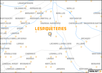 map of Les Piqueteries