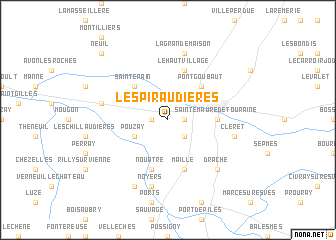 map of Les Piraudières