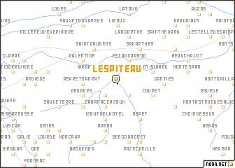 map of Lespiteau