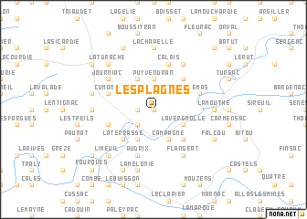 map of Les Plagnes