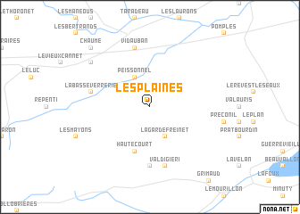 map of Les Plaines