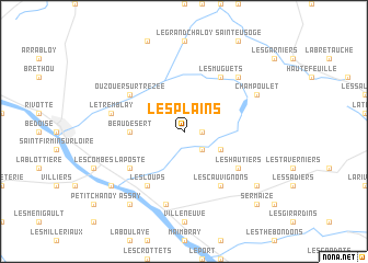 map of Les Plains