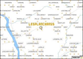 map of Les Planchards