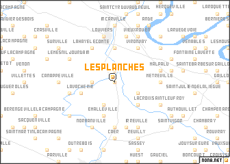 map of Les Planches