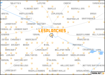 map of Les Planches