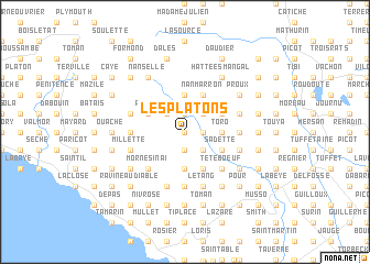 map of Les Platons