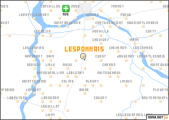 map of Les Pommais