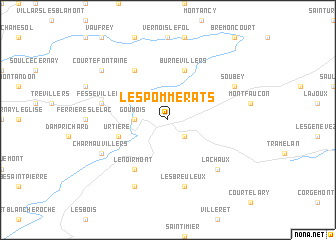 map of Les Pommerats