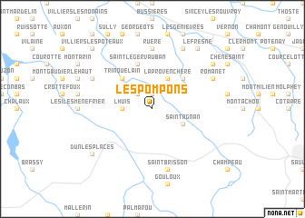 map of Les Pompons