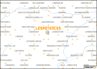 map of Les Potences