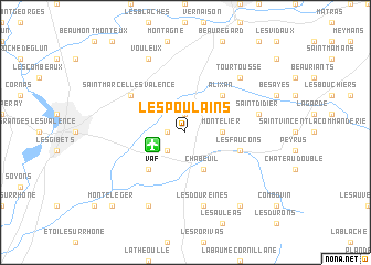 map of Les Poulains