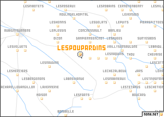 map of Les Poupardins