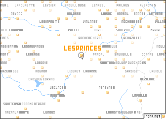 map of Les Princes