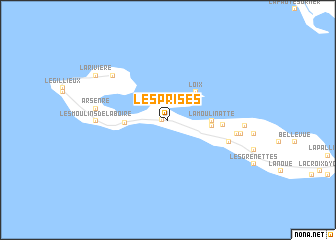 map of Les Prises