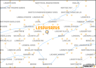map of Les Puisards