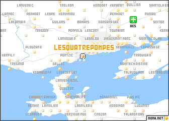 map of Les Quatre Pompes
