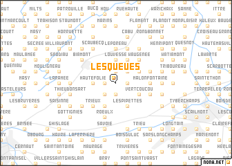 map of Les Queues