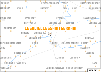 map of Lesquielles-Saint-Germain