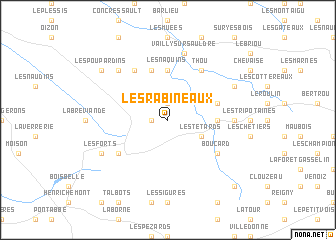 map of Les Rabineaux