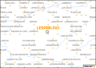 map of Les Rableux