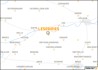 map of Les Rairies