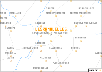 map of Les Ramblelles