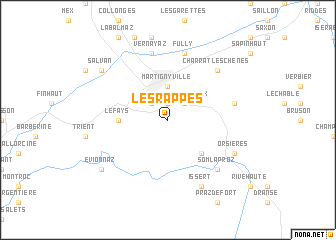 map of Les Rappes