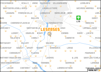 map of Les Rases