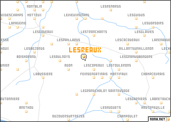 map of Les Réaux