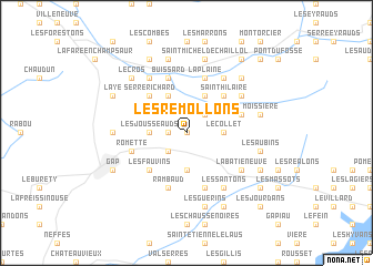 map of Les Remollons