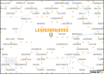 map of Les Renardières