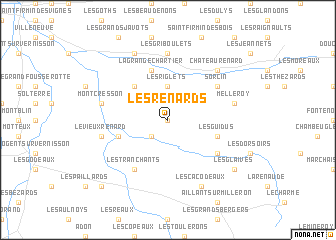 map of Les Renards