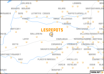 map of Les Repôts