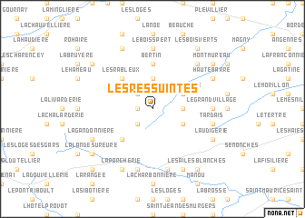 map of Les Ressuintes