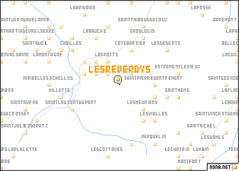 map of Les Reverdys