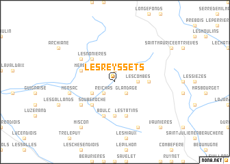 map of Les Reyssets