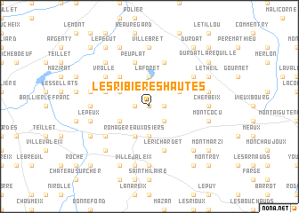 map of Les Ribières Hautes