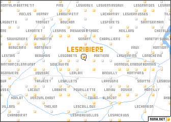 map of Les Ribiers