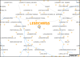 map of Les Richards