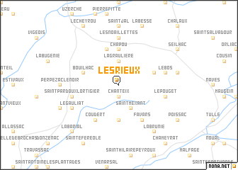 map of Les Rieux