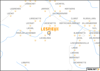 map of Les Rieux