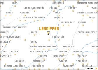 map of Les Riffes